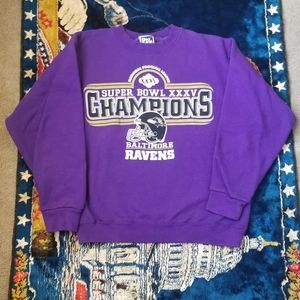 Baltimore Ravens Superbowl XXXV Champions Crewneck